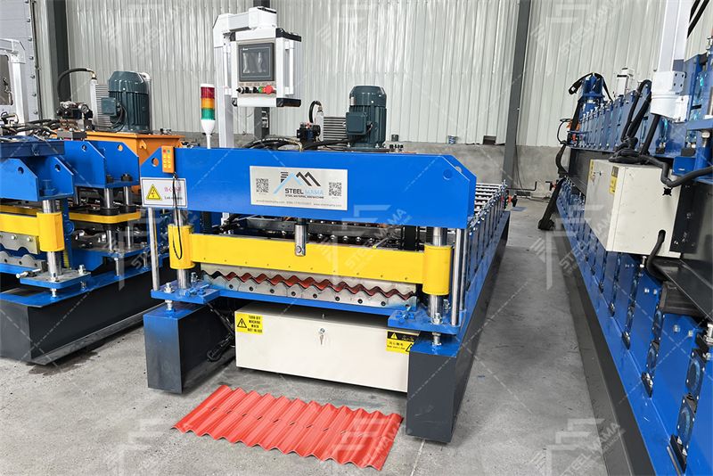 corrugated wall roll forming machine