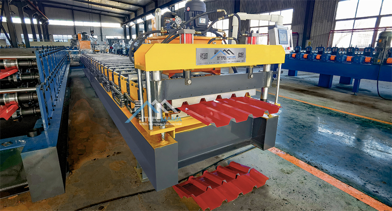 trapezoidal metal roof panels roll forming machine
