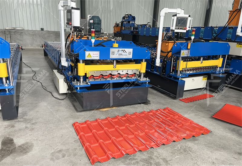 galzed tile roof panel roll forming machine