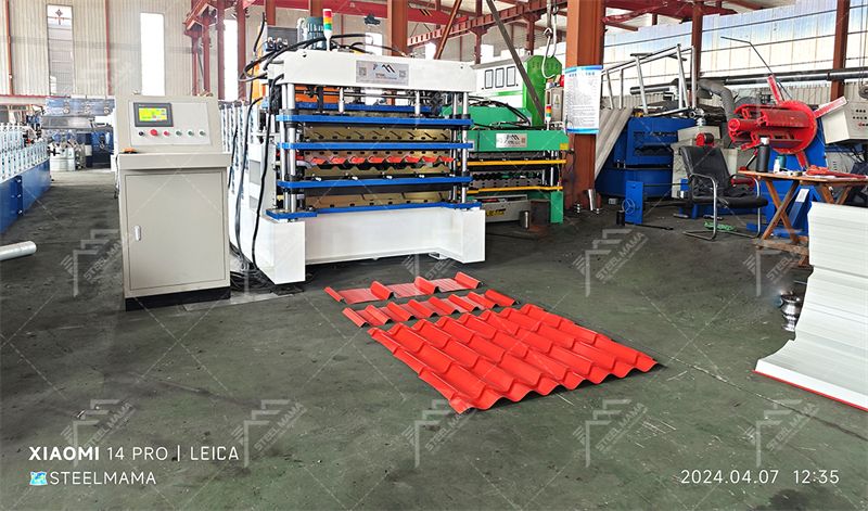 Three Layer Trapezoidal Roof Sheet Machine