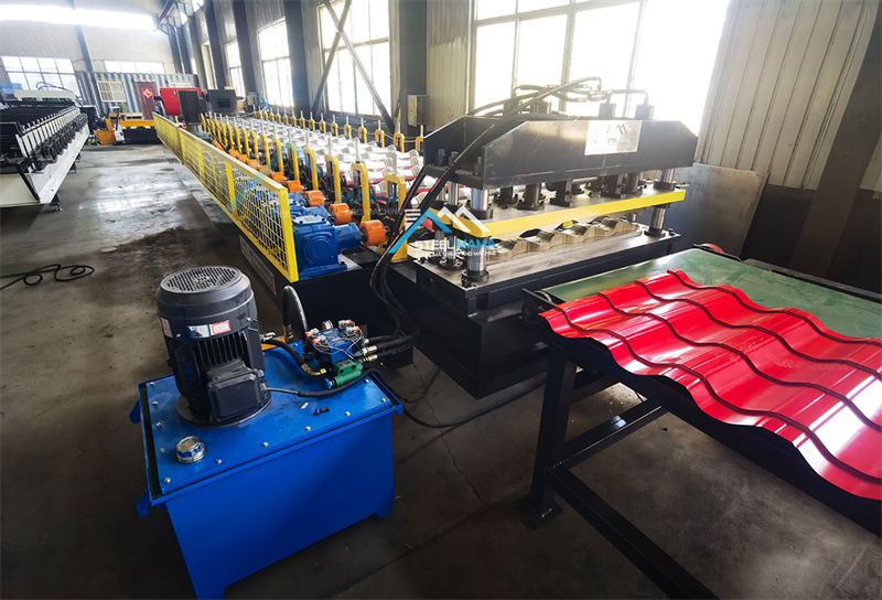 cold glazed tile steel sheet roll forming machine