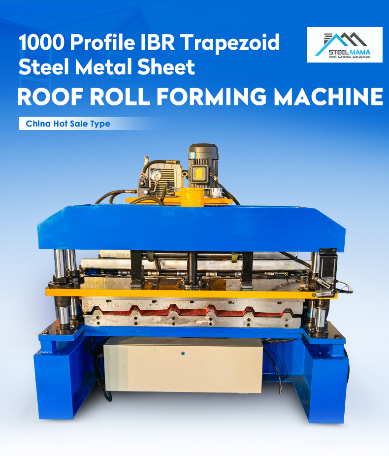 Zinc automatic 1000 IBR Trapezoid steel Sheet roll forming machine roof forming equipment