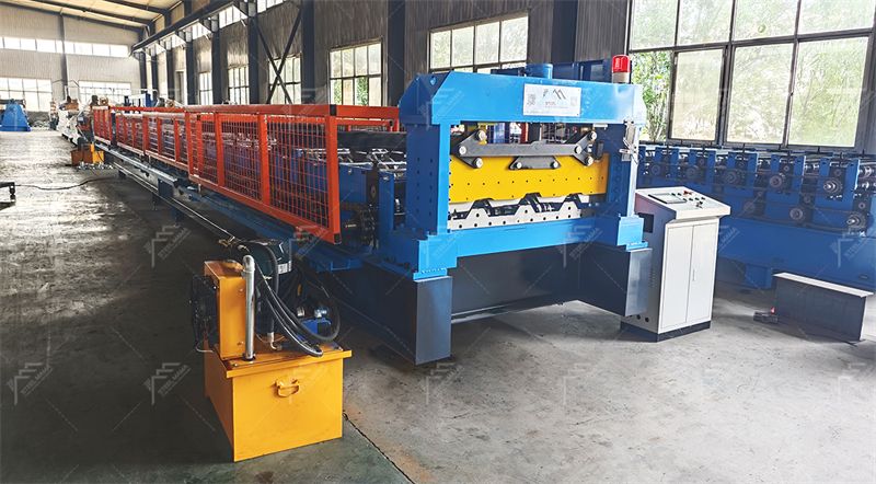 floor deck sheet metal panel forming machine