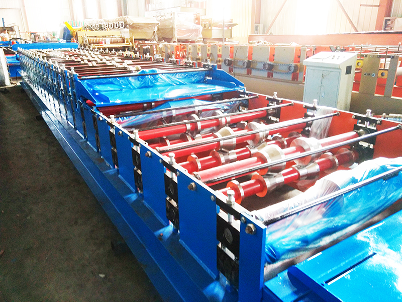 double layers painted metal roof panel roll forming machine