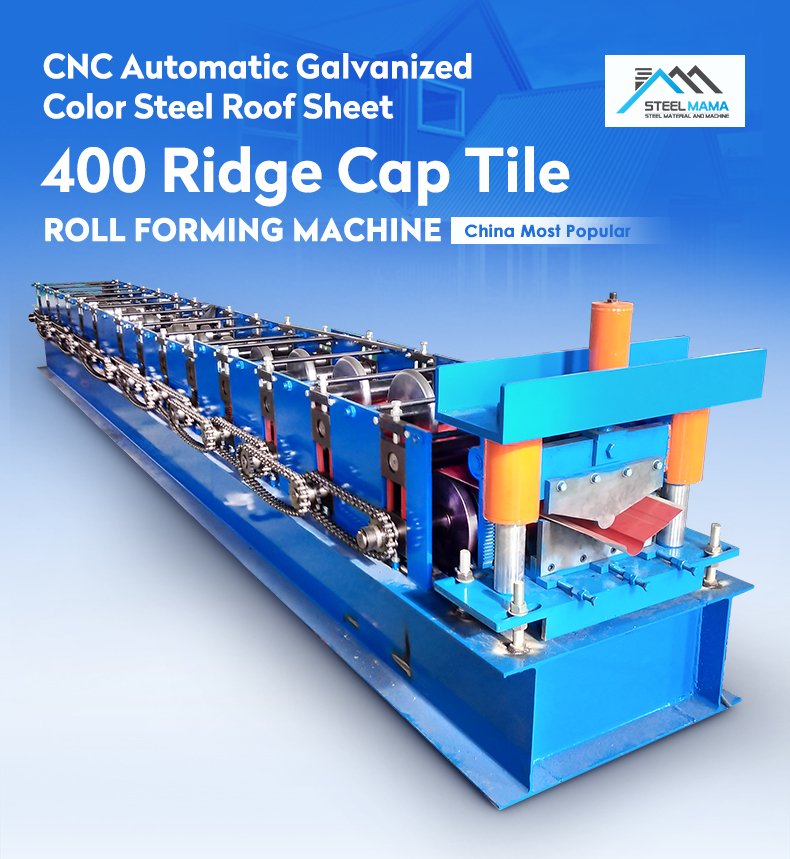 400 Ridge cap roll forming machine