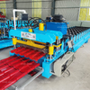 Automatic 800 Glazed Q Tile Metal Roof Sheet Making Machine Roof Tile Cold Roll Forming Machine Price 