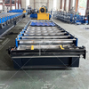 Iraq Popular Full Automatic Metal Glazed Zee Tile Roof Sheet Roll Forming Machine