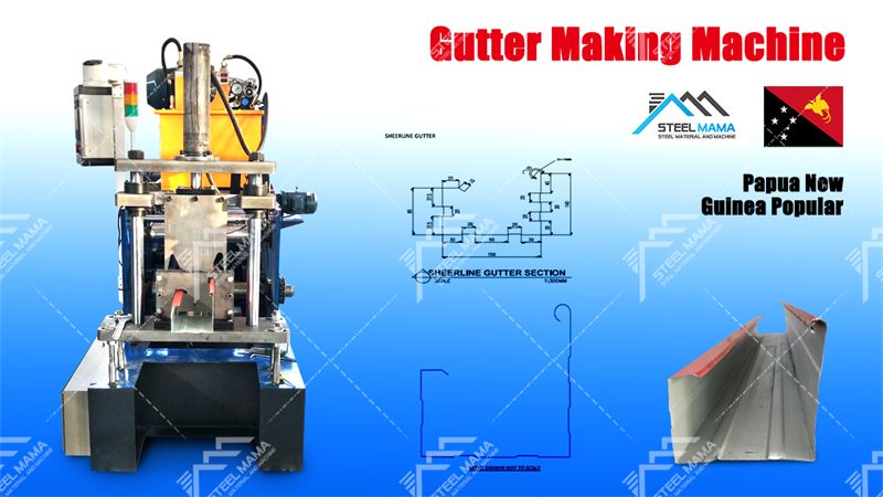 gutter cold roll forming machine