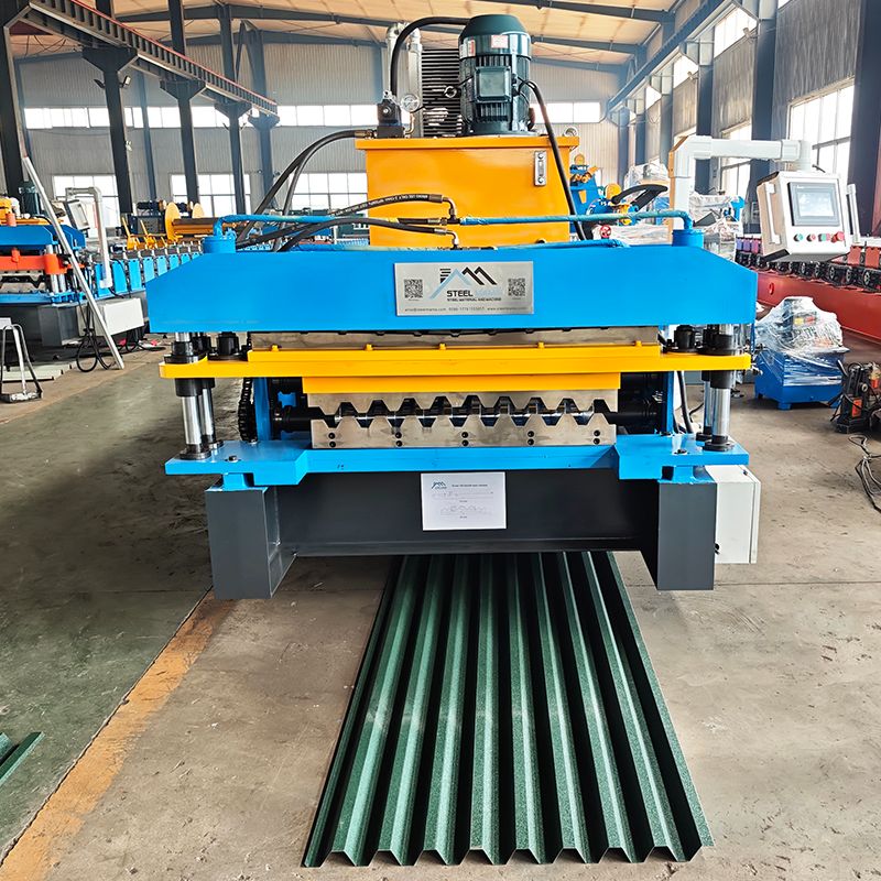 Hungary Popular High Efficiency T8 Trapezoidal & T40 Trapezoidal Roofing Sheet Double Layer Machine