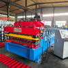 Colombia Popular High Performance R101 Trapezoidal & 966 Tile Roofing Sheet Double Layer Machine