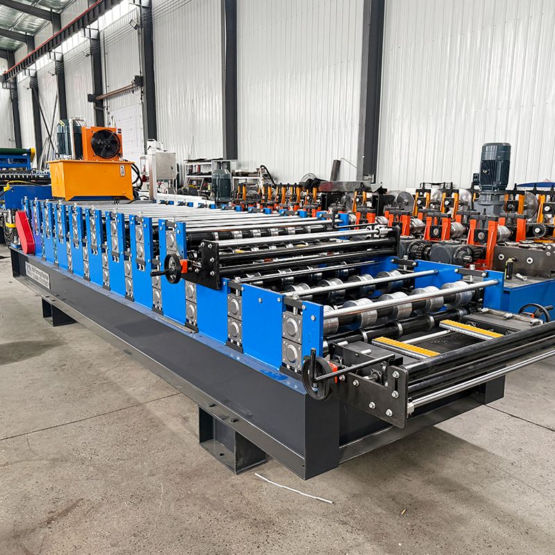 Turkmenistan Popular Custom Design 840 Trapezoidal & 900 Trapezoidal Roofing Sheet Double Layer Machine