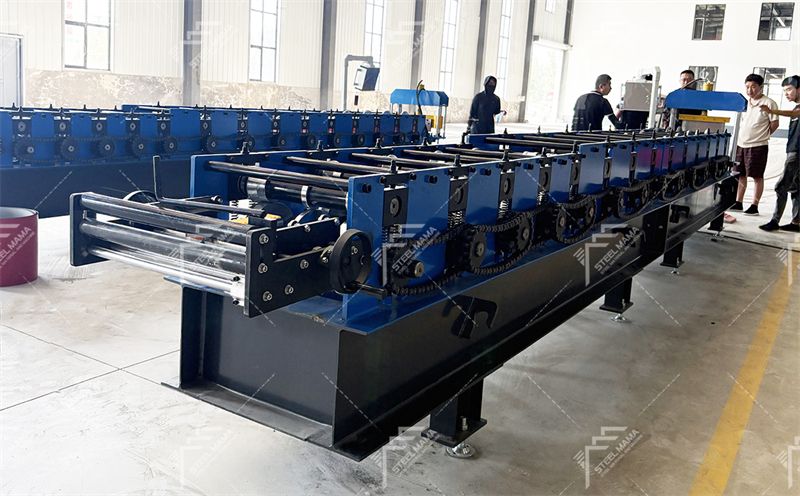steel ridge cap roof making machine