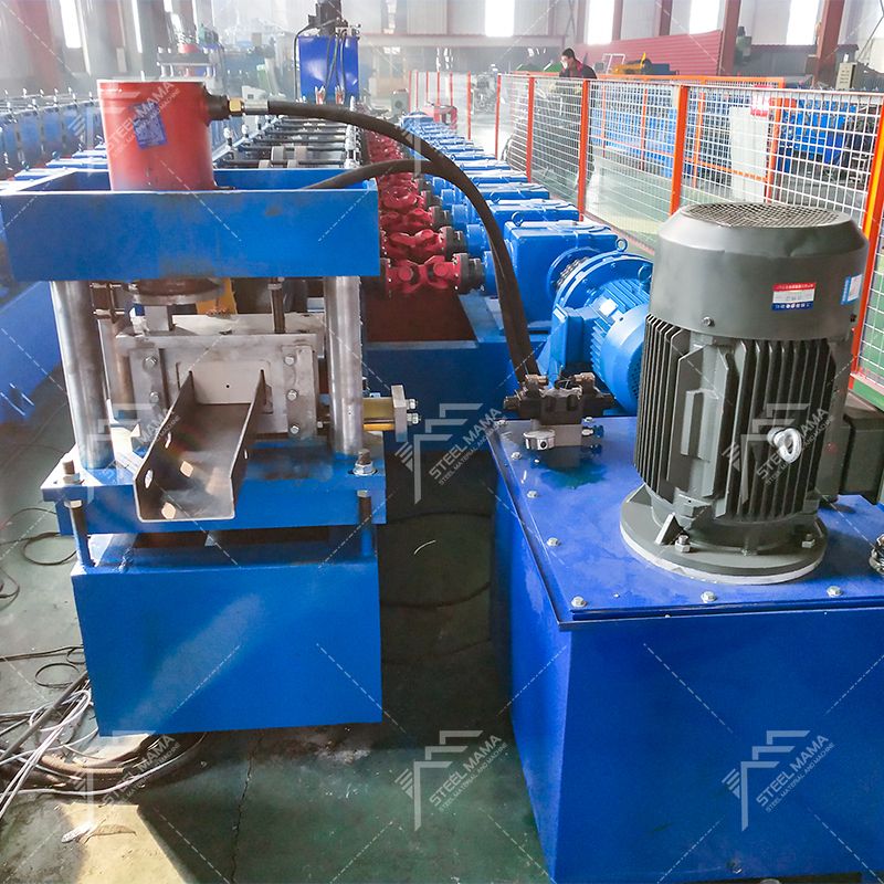 Galvanized 5mm Thick U Channel Roll Forming Machine for Highway Guardrail