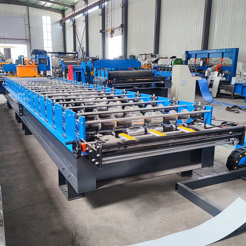 Ghana Popular High Efficiency 1025 Trapezoidal Roofing Sheet Roll Forming Machine
