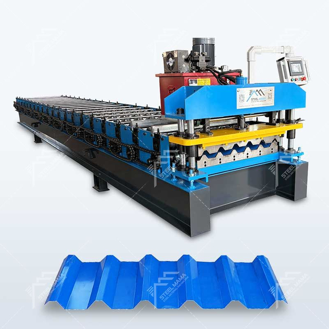Steelmama High Quality Full Automatic 780 Trapezoidal Roofing Panel Sheet Roll Forming Machine for Libya 