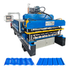 Uganda Popular Full Automatic Premium 828 Tile & 1025 Trapezoidal Roofing Sheet Double Layer Machine