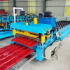 Galvanized Color Steel Roofing Iron Step Panel Automatic Roll Forming Machine Euro Tile Making Machine For Sale