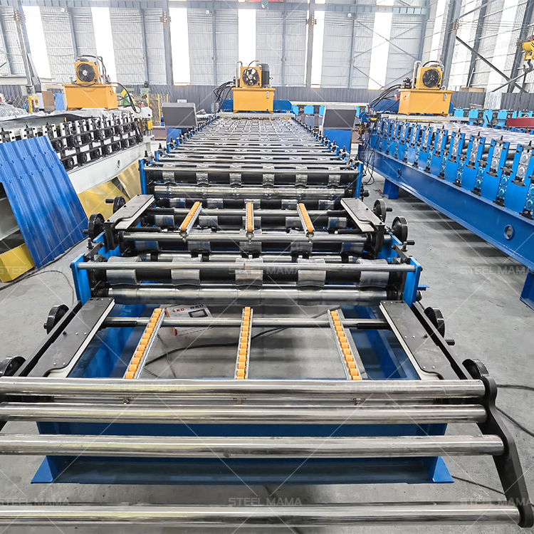 Combined Double Layer Building Material Machinery Type 970 Steel Tile And 970 IBR Roofing Sheet Roll Forming Machine