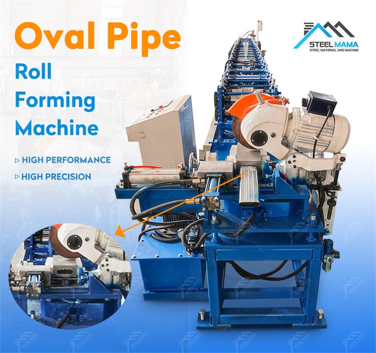 Color Roof Oval Pipe Tube Machine