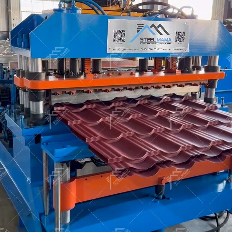 High Productivity Galvanized Tile And IBR Trapezoidal Roofing Sheet Double Layer Roll Forming Machine