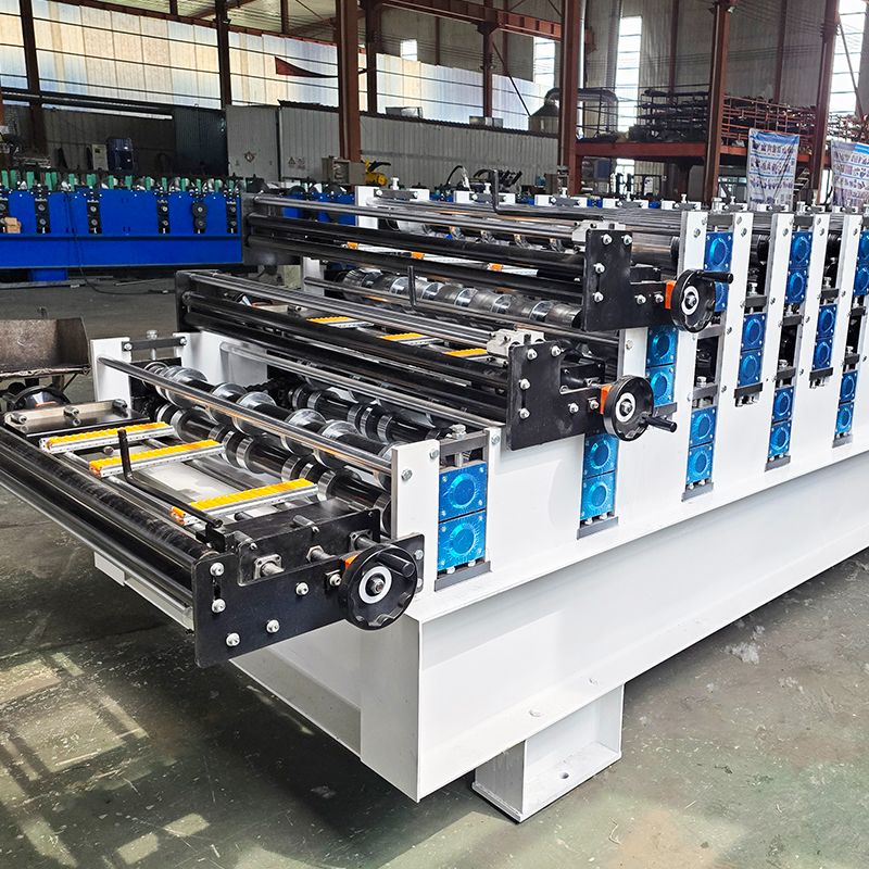 Guatemala Popular High Performance 1000 Tile & R101 IBR & TR4 IBR Three Layer Roofing Sheet Machine