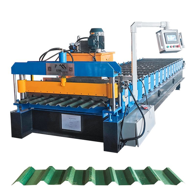 Mexico Popular High Efficiency Custom Design R101 Trapezoidal Roofing Sheet Roll Forming Machine