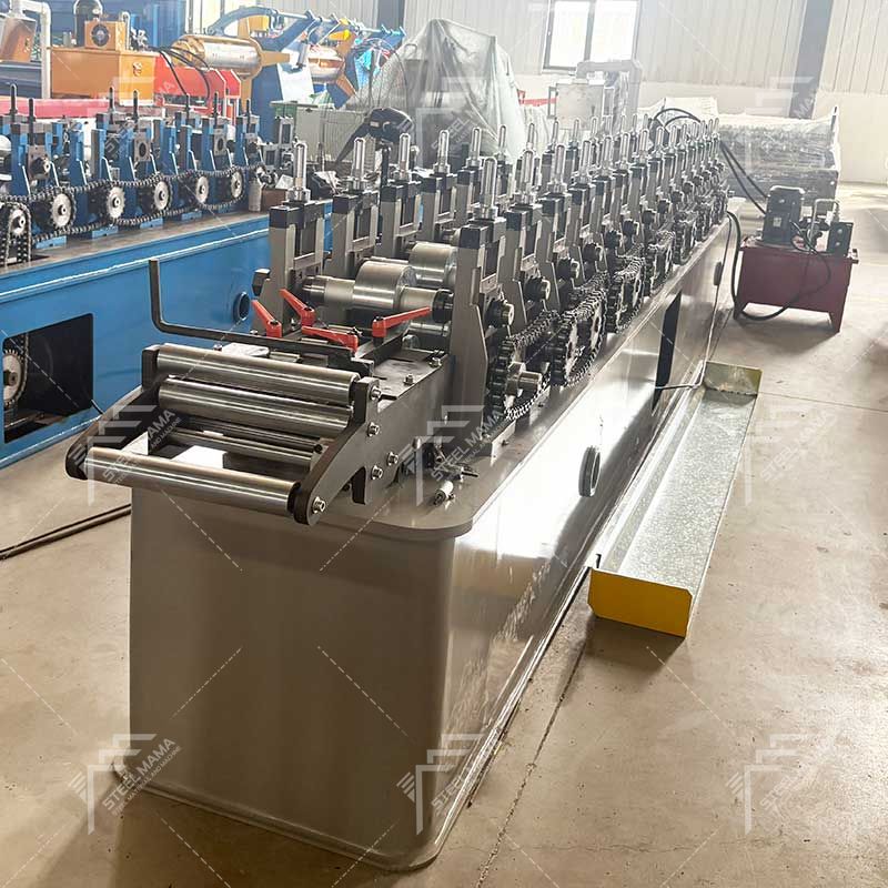 Steelmama Spain Popular High Productivity Metal U Track Double Row Keel Roll Forming Machine 