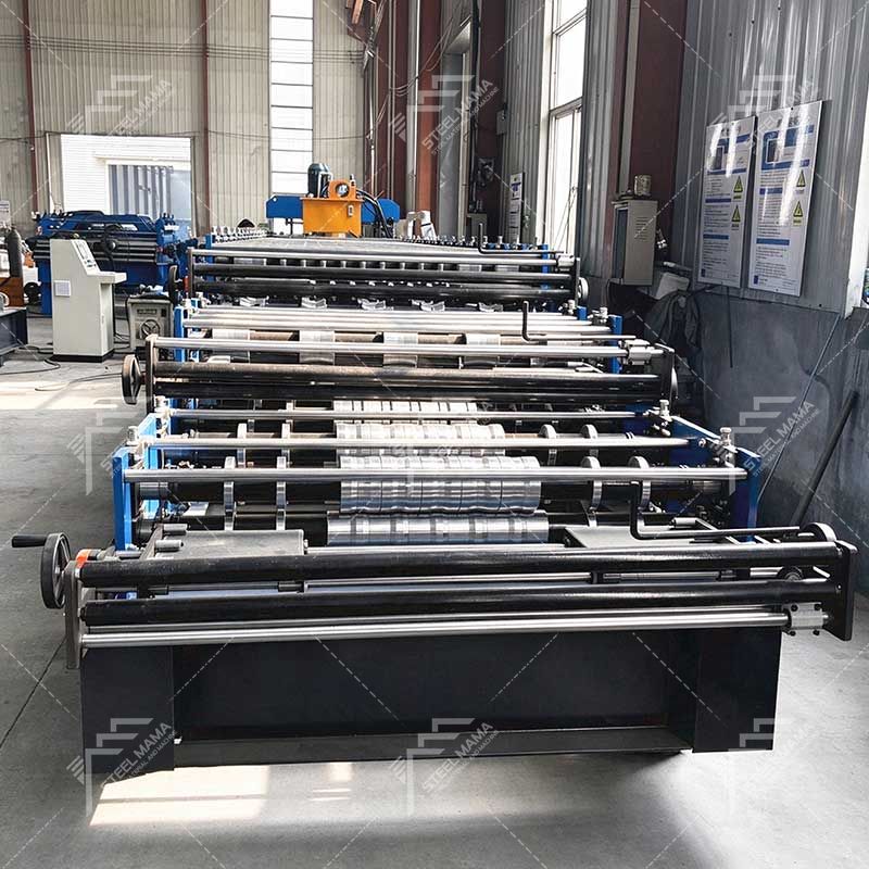 Premium 988 Corrugated & 1000 Trapezoidal & 996 Wall Panel Three Layer Roof Sheet Roll Forming Machine Line for Palestine