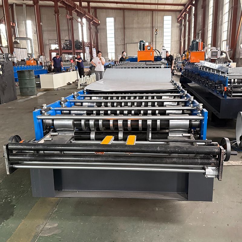 Zimbabwe Popular High Performance 720 Trapezoidal & 836 Corrugated Roofing Sheet Double Layer Machine