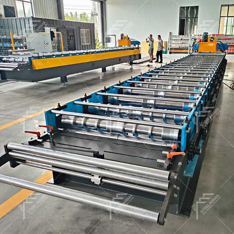 Ivory Coast Popular High Output 820 Trapezoidal Roof Sheet Metal Panel Forming Machine Line