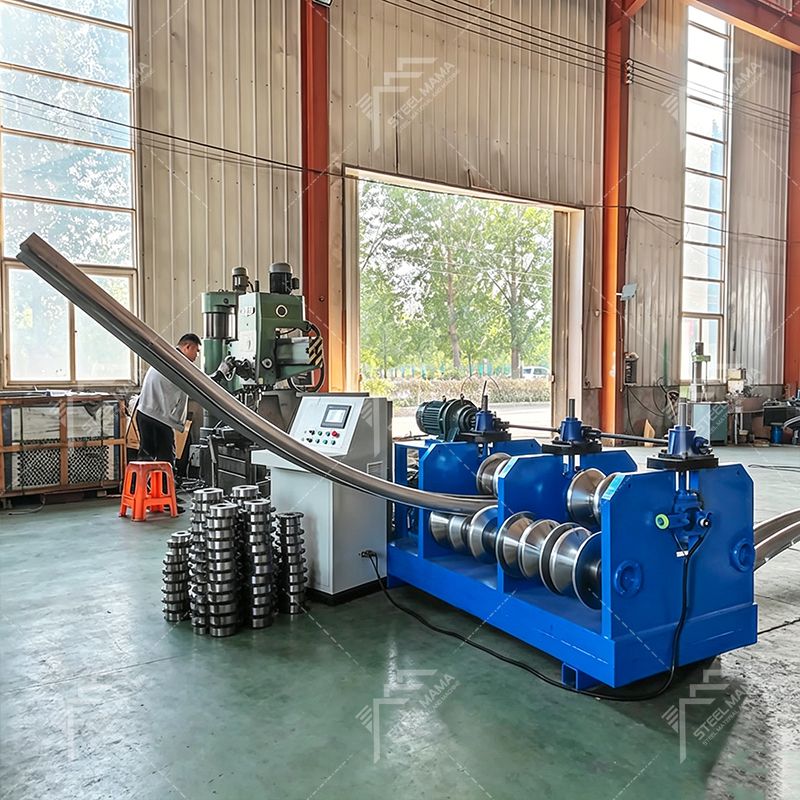 High Efficiency Highway Guardrail Crash Barrier Beam Curving Machine