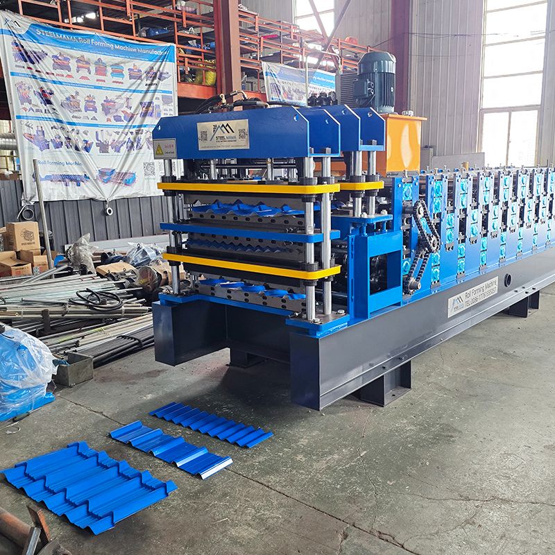Zimbabwe Popular Full Automatic 725 Tile & 750 IBR & 762 Corrugated Three Layer Roofing Sheet Machine