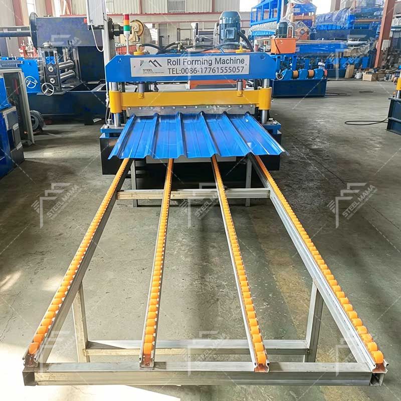 Steelmama High Productivity 840 Trapezoidal Roofing Sheet Roll Forming Machine for Ecuador 