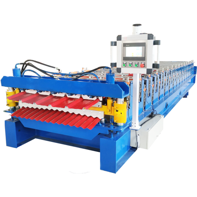Double layer roofing sheet machine