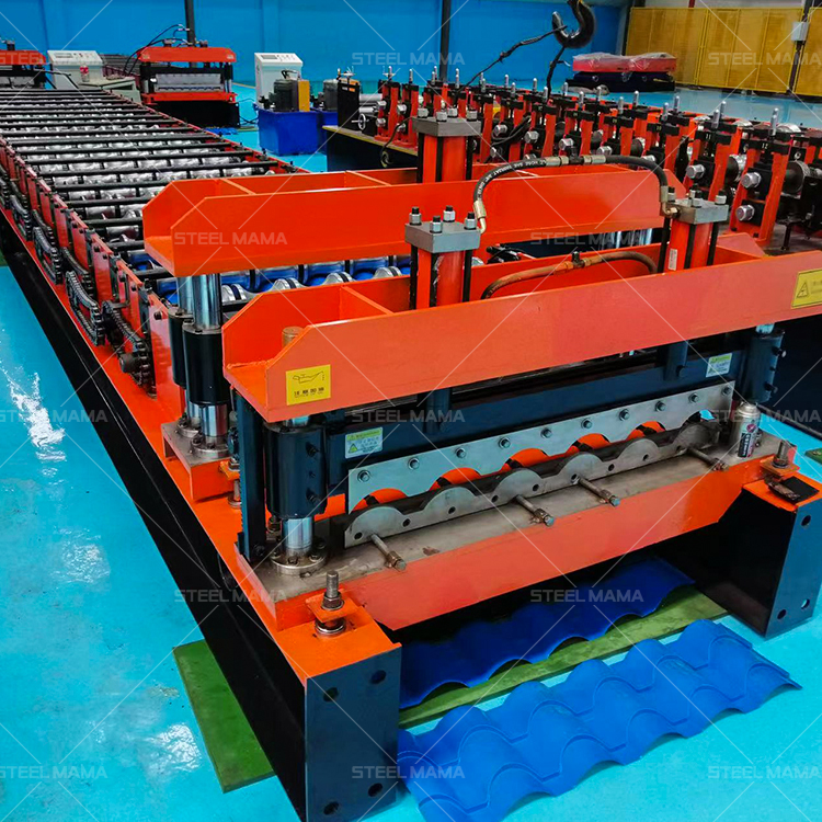 Hot Sale Automatic Color Steel Profile Metal Standard Euro Roof Tile Cold Roll Forming Machine