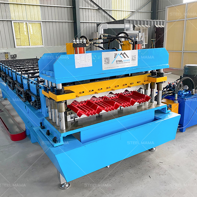 High Quality Automatic Roll Forming Color Steel Metal Profile Glazed Brick Roof Tile Making Machine