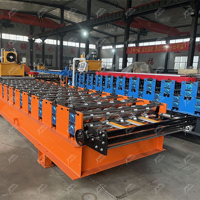 High Quality Full Automatic Glazed Tile Roofing Sheet Roll Forming Machine For Building Material