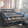 Mexico Popular TR4 Trapezoidal & R101 IBR & 966 Metal Steel Glazed Tile Triple Layer Roof Sheet Roll Forming Machine