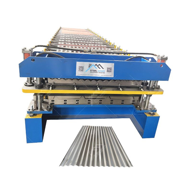 French Guiana Popular TR4 Trapezoidal And 988 Corrugated Roofing Sheet Double Layer Machine