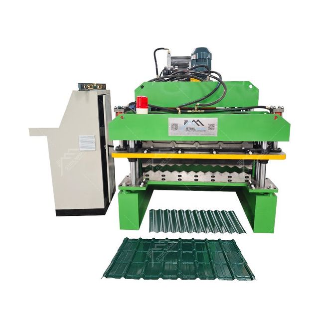 Bolivia Popular High Productivity 836 Corrugated And 840 Trapezoidal Roofing Sheet Double Layer Machine