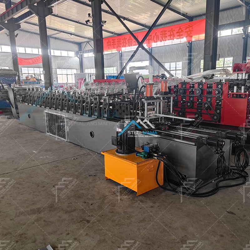 Factory Supply Full Automatic Double Row Stud Machine Color Steel Metal Fence Panel Cold Roll Forming Machine