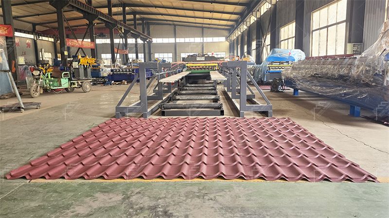 1100 glazed tile roof sheet machine