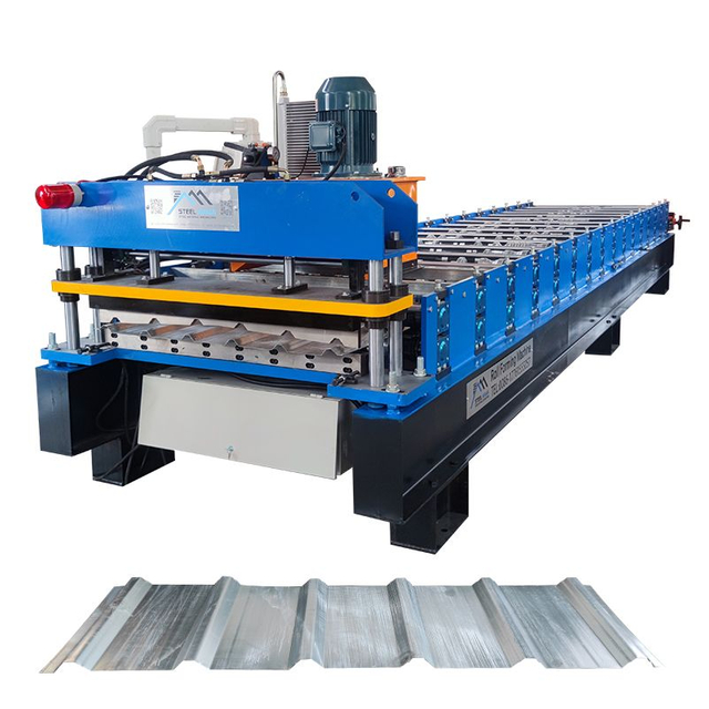 Iraq Popular High Stability1000 Trapezoidal Roofing Sheet Roll Forming Machine