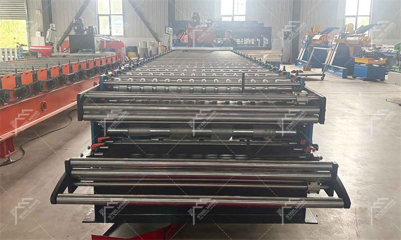 double sheet roof panel machine