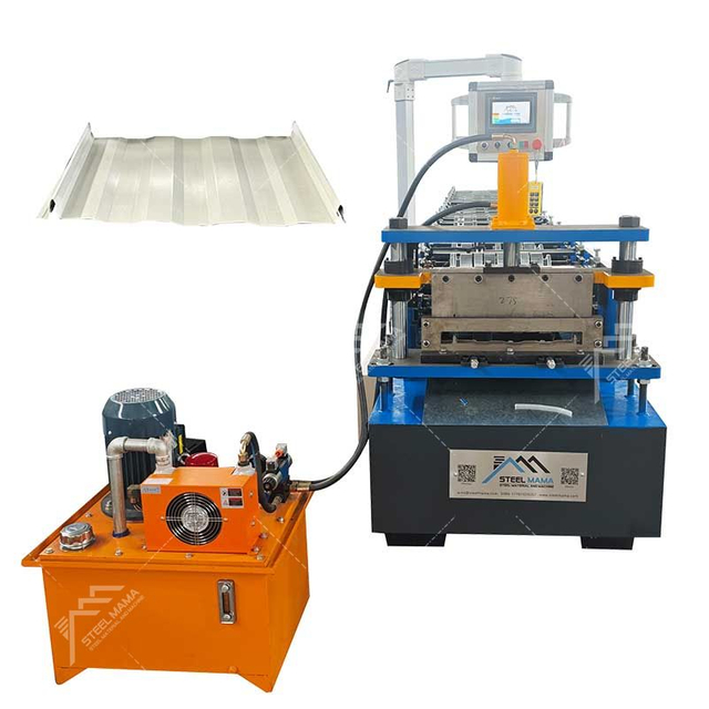 Ghana Popular Construction Building Material Metal Color Steel 370 Self Lock Roofing Sheet Roll Forming Machine Price 