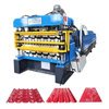 Chile Popular Durable PV6 IBR & 988 Corrugated & 1025 Tile Three Layer Sheet Roof Panel Roll Forming Machine
