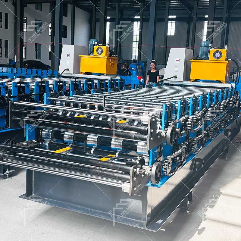 East Timor Popular Durable 840 IBR & 836 Corrugated Roof Sheet Double Layer Machine
