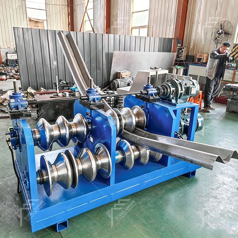 High Efficiency Highway Guardrail Crash Barrier Beam Curving Machine