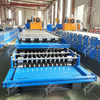 Bolivia Popular Automatic 840 Tile & 825 Corrugated Color Steel Double Layer Roof Sheet Roll Forming Machine