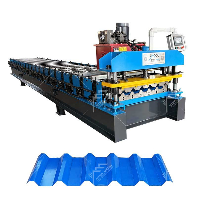 Steelmama High Quality Full Automatic 780 Trapezoidal Roofing Panel Sheet Roll Forming Machine for Libya 